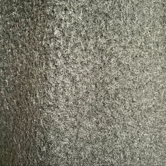 Vintage 60s Style Black Wool Cocoon Midi Big Collar Mid Length Car Coat - XS/S - Picture 8 of 10